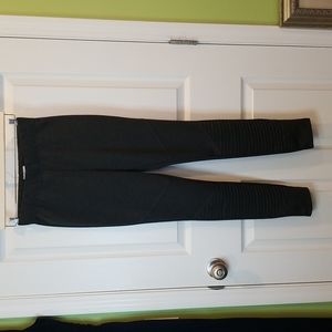 Mud Pie Moto Style Gray Leggings, Women's Size Small